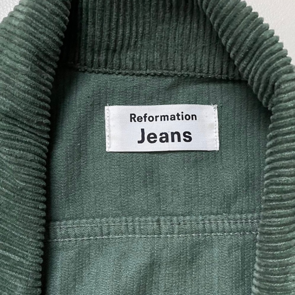 Reformation corduroy jumpsuit
